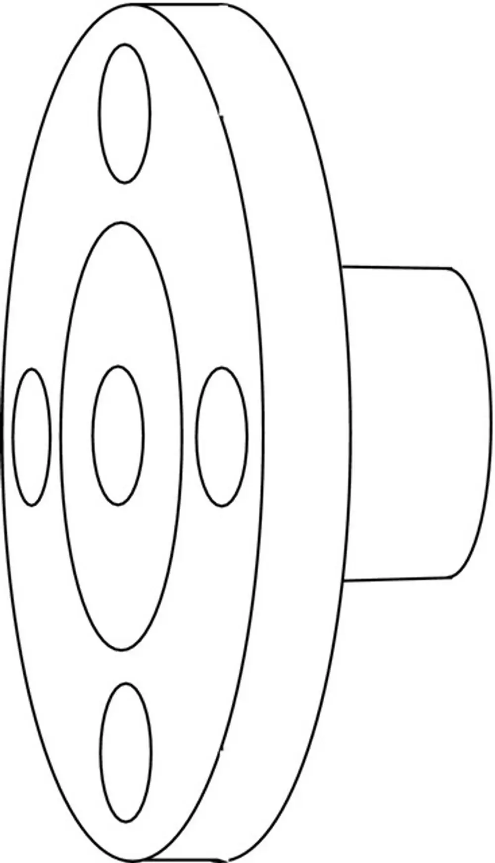Flanschanschluss mit runder Form und mehreren Befestigungslöchern für Rohrverbindungen. Produkt von IMI Hydronic Engineering, konstruiert für effiziente Anwendungsintegration.